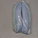 Nappa Leather Blue D Shape Steering Wheel Cover, Advanced Microfiber Leather Non-Slip Breathable Fabric, Warm in Winter and Cool in Summer, Universal 15 inch