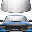 Windshield Sun Shade for Ram 1500 2019-2025 with 5 inch Wide Sensor - HyperShield (Flash Silver(HyperShield))