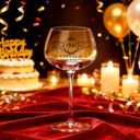 81TH Birthday Gifts for Women, Vintage 1945 Engraved Wine Glasses, Happy 81th Birthday Decorations, Unique 81 Year Old Birthday Gift Ideas for Women, Sister, Friends, Daughter, Mom
