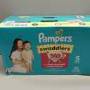 Pampers Diapers - Swaddlers 360° - Size 5, 92 Count, up to 100% Leakproof Comfy Dry Fit, Designed for Easy Changes, Pull On Baby Diaper
