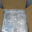 Amazon Basics Vacuum Storage Bags for Clothing, Multiple Sizes Compression Zipper Bags with Hand Pump for Space Saving and Travel, 6-Pack (2 Medium, 2 Large, 2 Jumbo), Transparent