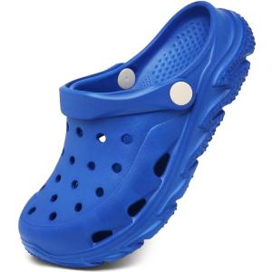 Cubufly Kids Boys Garden Clog Slip On Slide Sandals Beach Water Shoes Blue Big Kid 2