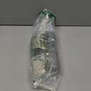 Manual Salt and Pepper Grinder Set - Stainless Steel, Ceramic, Large Glass Adjustable Shakers in Black/White, 2-Pack - Refillable Pepper Grinder & Salt Grinder Manual with Award Winning Design