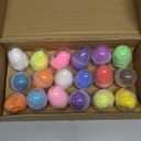 AMENON 18 Pack Easter Basket Stuffers Fillers Butter Slime Kit Easter Eggs Fidget Toys Air Dry Clay Stress Relief Non-Sticky Stretchy Putty Slime Party Favors for Kids Boys Girls Hunt Classroom Gift