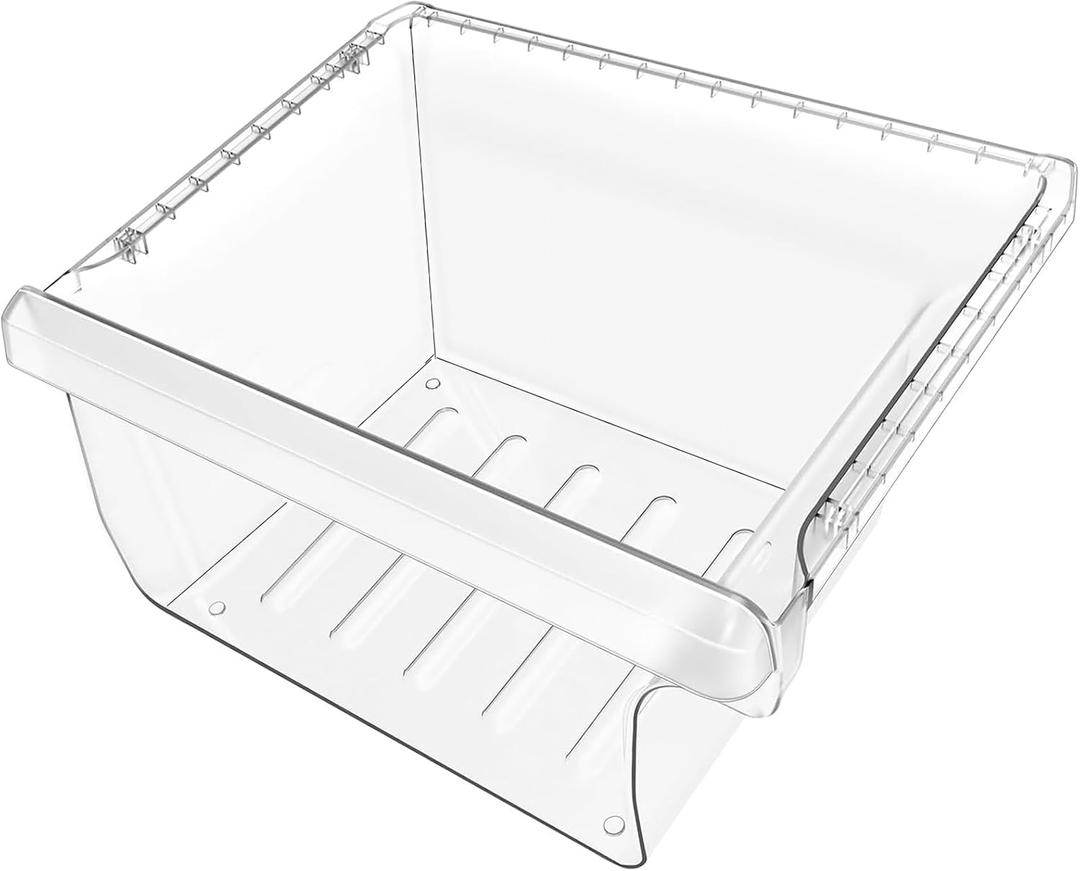 UPGRADED DA97-08692B Refrigerator Crisper Drawer Compatible with Samsung Fridge Drawer Replacement RS25J500DSG RS25J500DSR RS261MDRS RS25H5000SR Drawer for DA97-08692A Samsung Refrigerator Drawers