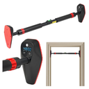 Adjustable Smart Pull Up Bar for Doorway,Installation Reminder,No Screw,Count/Timer/Calorie Tracker at Home Gym