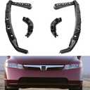 Front Headlight and Bumper Bracket Mount Support Retainer Kit Fit for 2006-2011 Civic Sedan,Left and Right Side 71190-SNA-A00 71140-SNA-A00 HO1066106 HO1067108 (4pc)