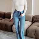 ZESICA Women's Long Sleeve Mock Neck Shirts 2025 Fall Winter Thermal Casual Slim Fit Pullover Tops (XL)