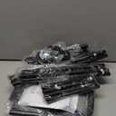 STO STO Laundry Hamper 2 Section, 100L Rolling Laundry Sorter Cart with Removable and Washable Liner Bag, Rolling Clothes Hamper with Metal Handle for Laundry Room and Bedroom, Gray