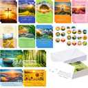 48 Pack Religious Christian Birthday Cards Bulk with Scripture Assorted Bible Verse 4.5 x 6.2 Inch Christian Blessings Birthday Greeting Cards with Envelopes and Stickers (Natural Style)
