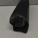 RunNico 50pcs Plastic Deep Plant Nursery Pots, 9.8Tall Tree Pots,Black Deep Seedling Container Pots with Drainage Holes for Indoor Outdoor Gardening (4.7" Wx9.8 H)