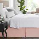 Nestl Taupe Bed Skirt Queen Size - Queen Bed Skirt 14 Inch Drop - Brushed Microfiber Bed Skirts - Hotel Quality Pleated Bed Skirt - Shrinkage & Fade Resistant