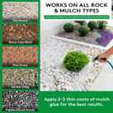 Rock Glue, Mulch Glue for Landscaping 1.06 Gallon Concentrated Gravel Binder & Stone Adhesive for Gravel,Pebbles Clear Stabilizer for Landscape, Walkways, Patios, Driveways