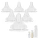 Silicone Nipples(S) for Pigeon Bottle,Newborn Flow Baby Bottle Nipples,0m+ 6 Count