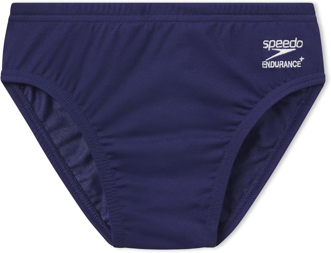 Speedo Boy's Swimsuit Brief Endurance+ Solid Youth (26, Team Navy)