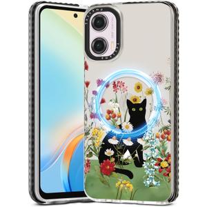 Toycamp for Moto G Power 5G 2024 Case - Compatible with MagSafe Women Girls Cute Phone Cover Magnetic with Shockproof Protective Girly Pretty Designer Funda for Motorola G Power 5G 2024, Cat