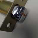 Leydebong 1 Pack Gold Door Handles Interior, Brushed Gold Door Knobs, Heavy Duty Door Levers for Bath/Bedroom, Reversible for Right/Left Handed Doors