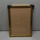 Wood 10x14 Frame Gold, Ornate Natural 14x10in Poster Picture Frame, Modern Golden 10 x 14inch Gallery Wall Photo Frame with HD Plexiglass, Horizontal Vertical Wall Mounting Display 1pcs