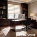 Zebra Blinds for Windows, Free-Stop Zebra Shades, Dual Layer Light Filtering Sheer Blinds for Indoor Windows, Roller Window Shades for Privacy (36" W X 72" H, Cream)