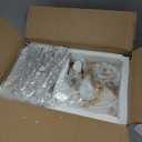 Wellmet Firework Cryatsl Chandelier 30 inch, Gold Fiore Chandeliers Mid Century Modern Contemporary Brass Chandelier Light Fixture for Dining Room Living Room Bedroom Hallway Entryway Foyer