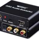 HDMI ARC Adapter, Tendak ARC Audio Extractor with Digital Optical TOSLINK SPDIF/Coaxial and Analog 3.5mm L/R Stereo Audio Converter for HDTV Soundbar Speaker Amplifier