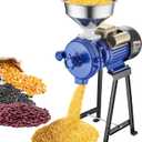VEVOR Electric Grain Mill Grinder, 3000W Spice Grinders, Commercial Corn Mill with Funnel, Thickness Adjustable Powder Machine, Heavy Duty Feed Flour Cereal Mill Wheat Grinders, Dry Grinder