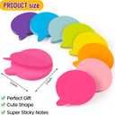2 x Bubble Sticky Notes 3x3 in, 8 Pads, Super Cute Bright Color Strong Adhesive Post, Clean Removal, 82 Sheets/pad