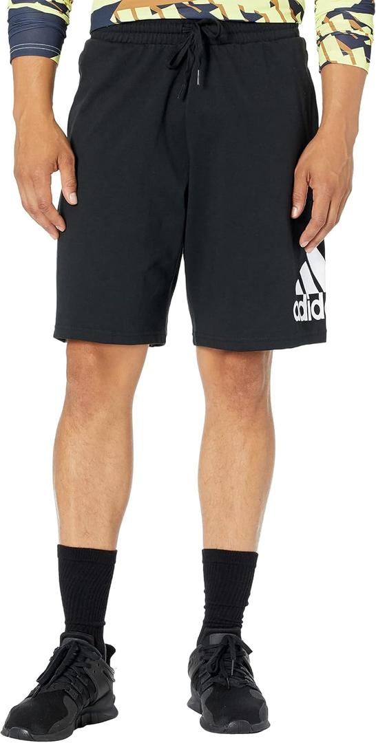 adidas Mens Essentials Logo Shorts Black/White/White Medium (Black, M)