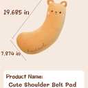 BNTR Car Seat Belt Pillow Stocking Stuffers Cute Toy Rabbit Safety Seatbelt Shoulder Pad Auto Accessory Neck Cushion Protector Seatbelt Shoulder Protector Sleeping Pillow Nice Gift (Banana)