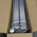 Over The Sink Dish Drainer Drying Rack 3 Tier, Full Stainless Steel Dish Drying Rack Adjustable Length 20.9''-37.4'', Kitchen Sink Shelf, Organized Space-Saving Dish Rack (3 Tier with Flat Grid, Silver)