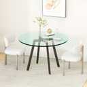 Coffee Table Legs 16 Inch, Heavy Duty Wrought Iron Base for Glass, Marble, and Wooden Table Tops, Home, Kitchen, and Office Desk Legs (Black)