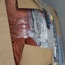 WONGS BEDDING Comforter Set King, Thanksgiving Burnt Orange 7 Pieces Bed in a Bag Abstract Gradient Soft Microfiber Fall Terracotta Bedding Set with Flat Sheet, Fitted Sheet, Pillow Shams, Pillowcases