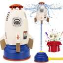 Sprinkler for KidKids Sprinkler Outdoor Water Toys for Yard Outdoor Water Play Rocket Launcher Toys for Toddlers 1-3 Summer Backyard Rocket Launcher for Kids 3 4 5 6 7 8 9 10 11 12