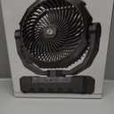 24000mAh Detachable Battery Camping Fan - 3-in-1 Portable Camping Fans with LED & Remote - 4 Speeds Battery Operated Outdoor Fan for Tent,Office,Jobsite,Workshop,Travel