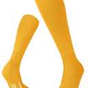 FITRELL 2/3 Pack Soccer Socks Baseball Softball For Youth Kids Boys Girls, Over-The-Calf Football Socks for Adult Men Women (X-Small)