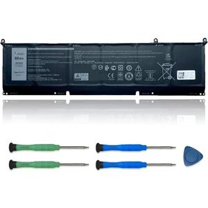 69KF2 86W 6-Cell Precision 5550 5560 Inspiron 7610 Laptop Battery Replacement for Dell XPS 15 9500 9510 G15 5510 5511 5515 5520 5521 Edition Alienware M15 R3 R4 R5 R6 R7 M17 R3 R4 Series 8FCTC