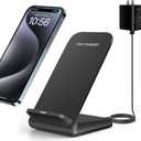 20W Fast Wireless Charger,Wireless Charging Stand Compatible with iPhone 17 16 Pro,15 Pro,15,14,13,12,11 Series/X/XS,Phone Charger for Galaxy S25/S24/S23/Note 20,Pixel 8/7 Pro/LG G8 etc, Pack of 2