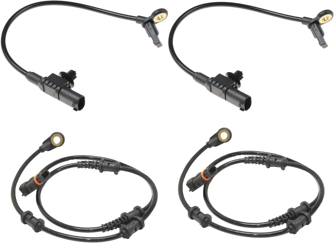 ABS Wheel Speed Sensors Compatible with Mercedes-Benz GL320 GL350 GL450 GL550 ML320 ML350 ML450 ML500 ML550, 4pcs Front Rear ABS Sensors Replace 1645400917,1645400717