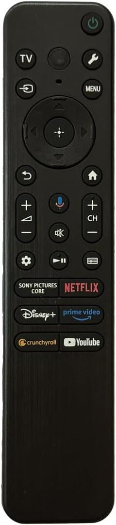 RMF-TX920U Voice Remote Control Replacement for 2023-2025 Sony BRAVIA Smart TV K-55S20M2 K-65S20M2 K-75S20M2 K-55XR50 K-65XR50 K-75XR50 K-85XR50 K-55XR80 K-65XR80 K-77XR80 K-55XR80M2 K-65XR80M2
