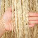 Blonde Human Braiding Hair 20 Inch 613 Blonde Deep Wave Boho Braids Human Hair 100g 2 Bundles/Pack No Weft Braiding Human Hair