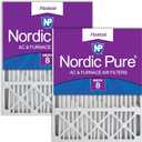 Nordic Pure 20x25x5 (19_7/8 x 24_7/8 x 4_3/8) Honeywell/Lennox Replacement MERV 8 Air Filters 2 Pack