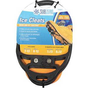 SubZero 12201 Ice Cleats, Fits Men's sizes 8-12, Fits Women's sizes 7-13