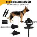 Vivifying Dog Hip & Leg Support Harness for Mobility Assistance, Adjustable Rear Leg Brace with Lift Handle for Injured or Senior Dogs, Joint Stabilizing Hind Leg Support for Walking, Recovery (L)