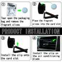 Dotesy 2 Pack Bling Bling Butterfly Air Vent Clips Crystal Butterfly Car Air Fresheners Vent Clips Diamond Cute Car Interior Decor for Women (Blue)