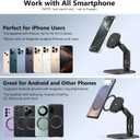 VRIG Magnetic Phone Holder for Desk, Adjustable iPhone Stand for Desk Compatible for iPhone 17 16 15 14 13 12 Pro Max Series and MagSafe Case,Foldable Desktop Cell Phone Holder Stand