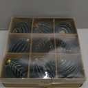 4inch Velvet Ornaments for Christmas Tree, 9PCS Glitter Flocked Christmas Ornaments Decorations Balls Set Decor Green