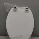 KOHLER K-4774-0 Brevia Elongated White Toilet Seat with Quick-Release Hinges And Quick-Attach Hardware For Easy Clean, White