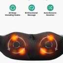 Medcursor Neck Massager with Heat - Deep Tissue Pain Relief, Rechargeable Shiatsu Neck and Shoulder Massager, Ideal Choice for Men, Women, Mom & Dad, Coal Black