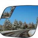 Driver Left Side Heated Mirror Glass Compatible with Chevrolet Chevy Colorado 2015-2022 GMC Canyon 2015-2022 Blind Spot Side View Convex Mirror Glass with Rear Holder