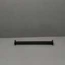 Ivilon Tension Curtain Rod - Spring Tension Rod for Small Windows or Shower, 16 to 24 Inch. Black